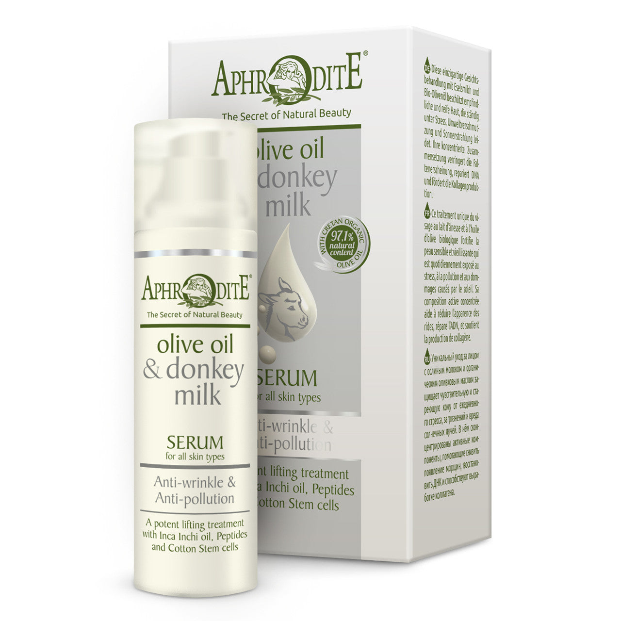 Anti-Wrinkle Ani-Pollution Serum with Donkey milk