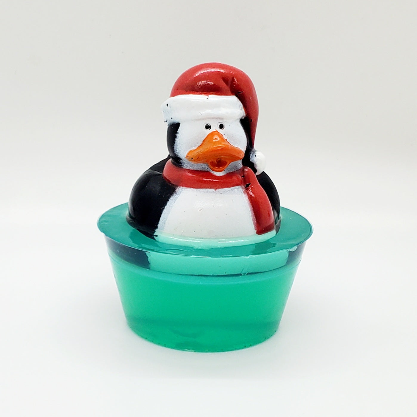 Rubber Duck Floating Soap "Pinguin" Red