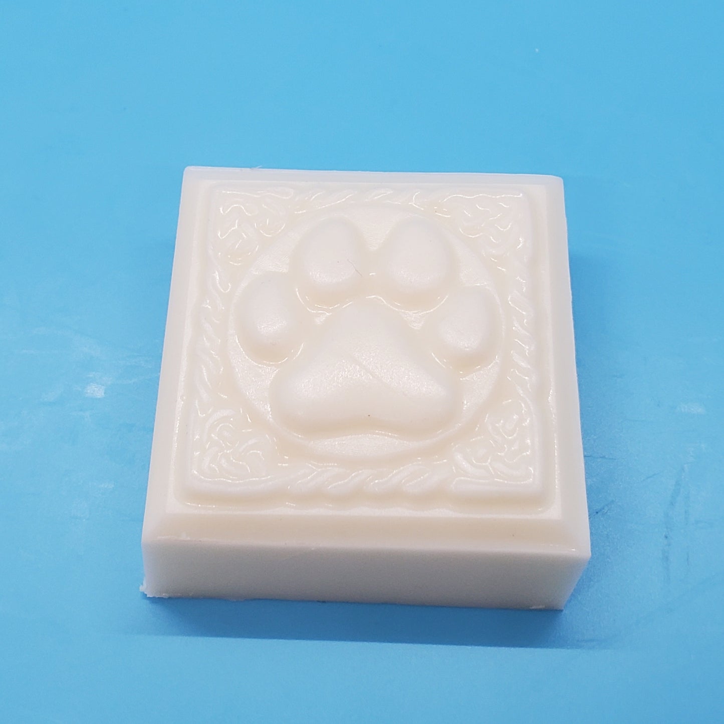 "Paw Prints" White Square Soap Bar