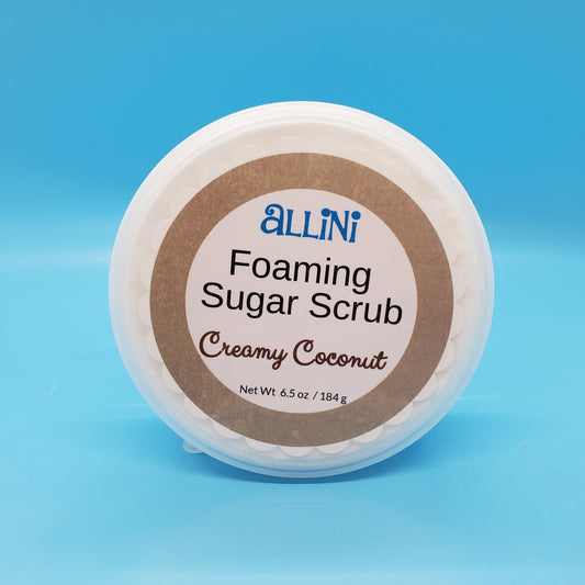 Allini Foaming Sugar Scrub "Creamy Coconut " ( 6.5 oz)