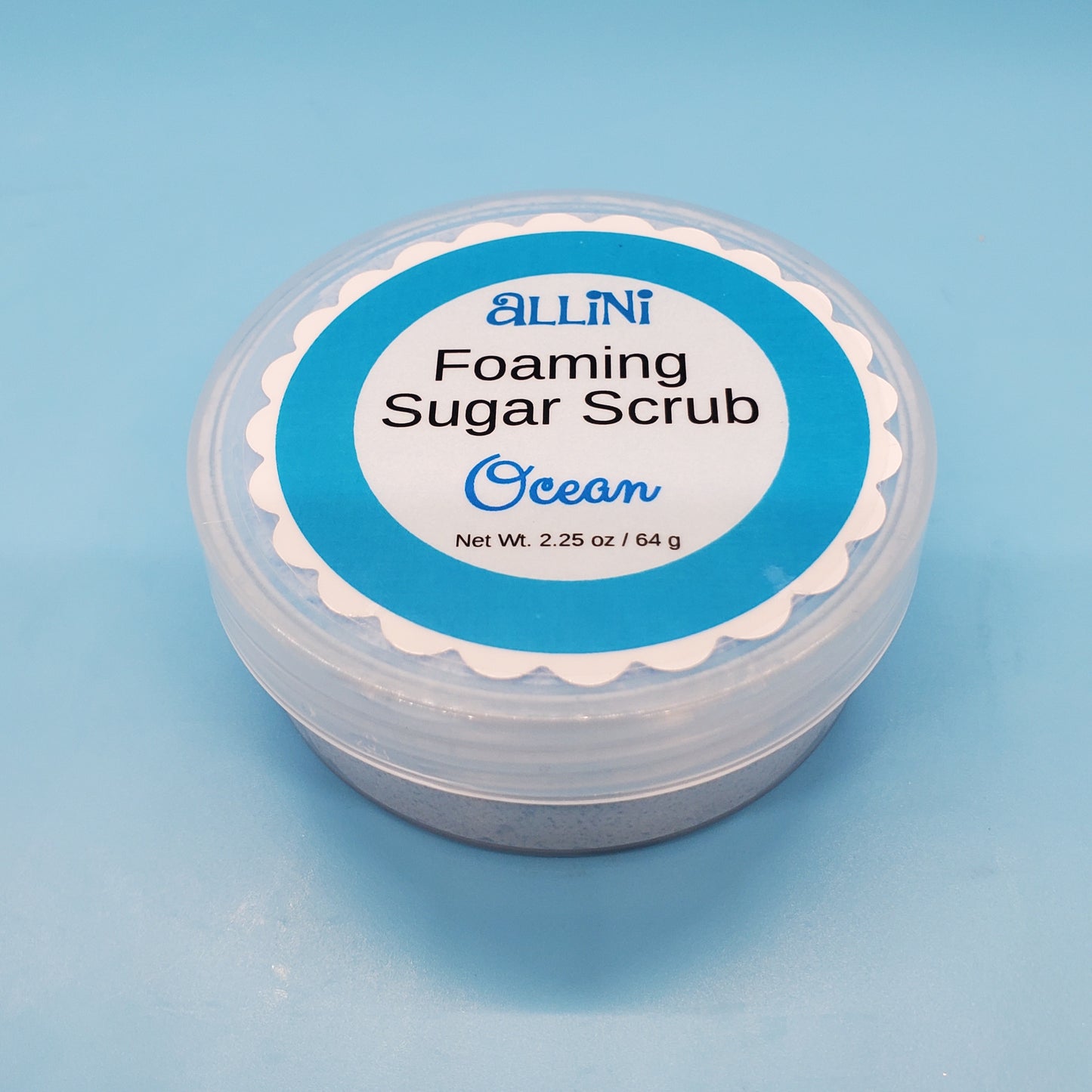 Allini Foaming Sugar Scrub "Ocean" Travel Size 2.25 oz