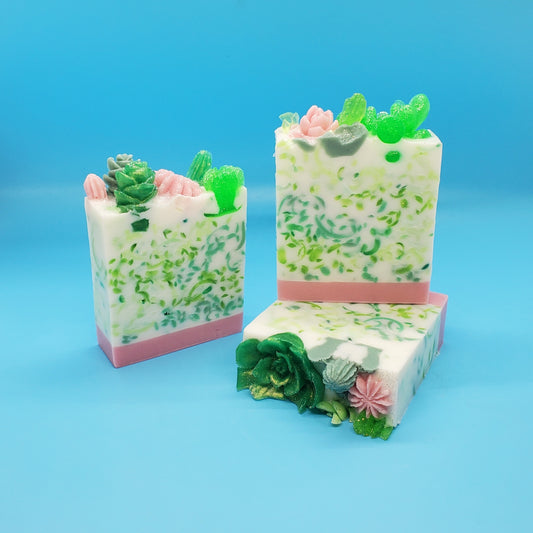 "Succulent Garden" Handcrafted Soap